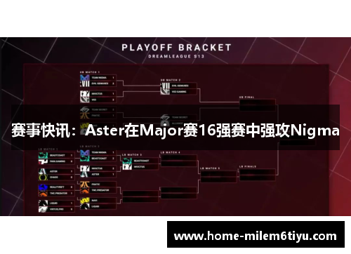 赛事快讯：Aster在Major赛16强赛中强攻Nigma